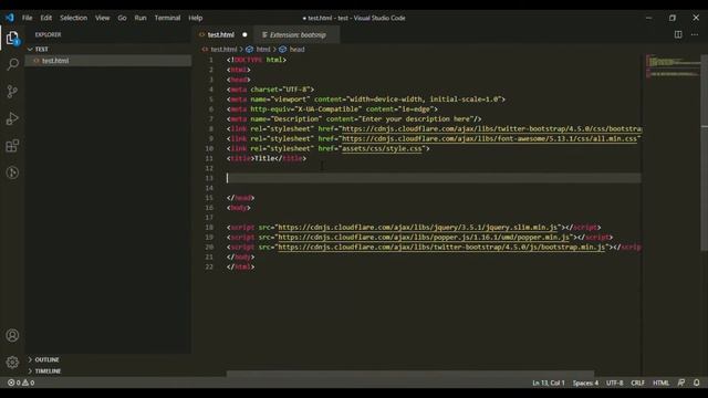 Bootsnip - A VS Code extension for bootstrap beginners смотреть онлайн