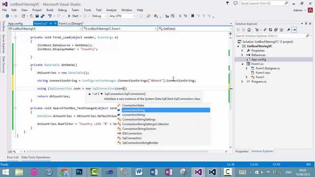 C Tutorials Load Data Into ListBox From Sql Server Database смотреть онлайн