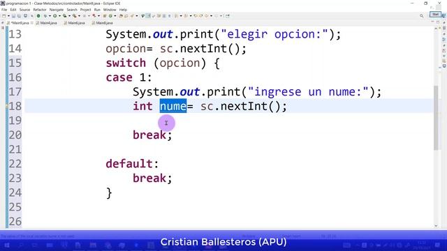 Metodos return-void en JAVA menu factorial primo cociente resto potencia producto (sucesivas) P 1/4 смотреть онлайн