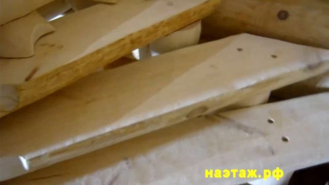 Брутальная лестница из брёвен смотреть онлайн