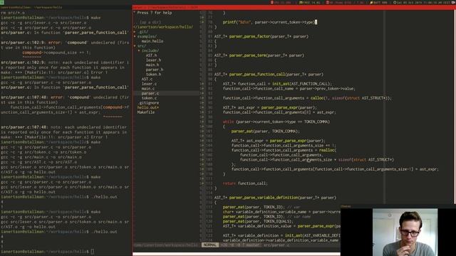 Create a programming language [part 4] - More parsing & Visit смотреть онлайн