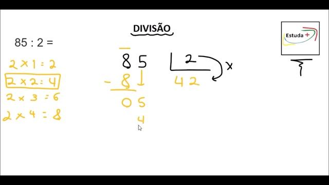 DIVISÃO: 85 dividido por 2 = ? смотреть онлайн
