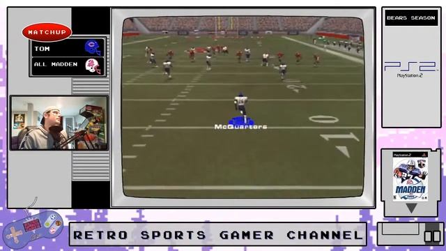 Madden NFL 2001 - Playstation 2 - All Madden Chicago Bears Season - Game 2 смотреть онлайн