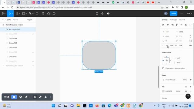 rounded corner shape or border radios in Figma смотреть онлайн