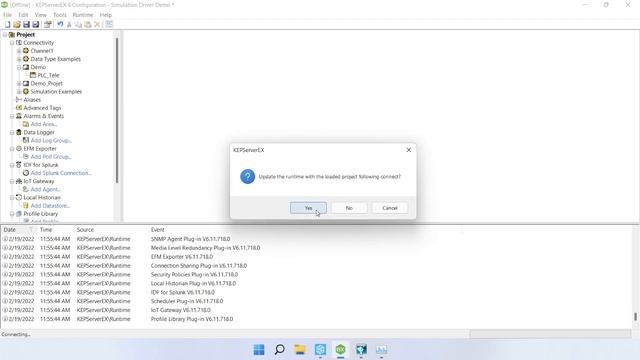 KepServer Ex6 - Redémarrer le serveur смотреть онлайн