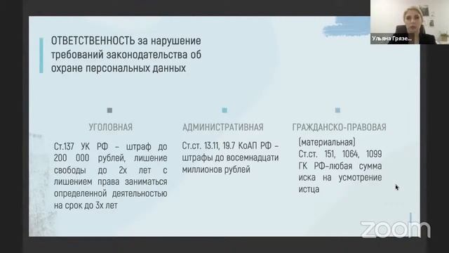 "Персональные данные для генеалога. От популярности до тюрьмы и сумы." Адвокат Ульяна Грязева смотреть онлайн