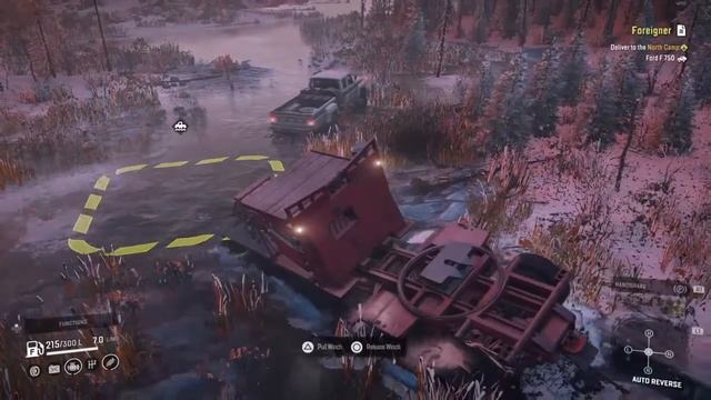 Snowrunner ps4 Ford F750 Vehicle location Lake Kovd DLC Truck смотреть онлайн