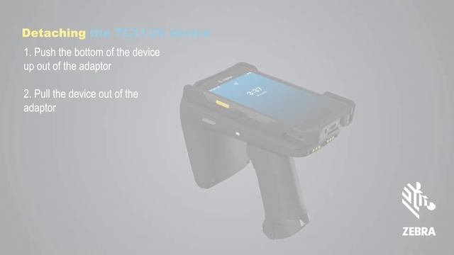 Attaching the TC 21/26 mobile computer to the RFD40 UHF RFID Standard Sled | Zebra смотреть онлайн