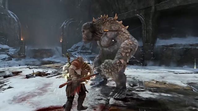 God of War Ps4 Slim Gameplay/ Kratos vs Ogre смотреть онлайн
