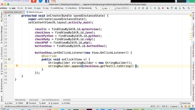 34 Android Studio CheckBox смотреть онлайн