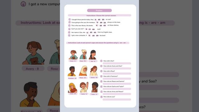 Verb To Be - Grammar Worksheet EFL Resource. смотреть онлайн