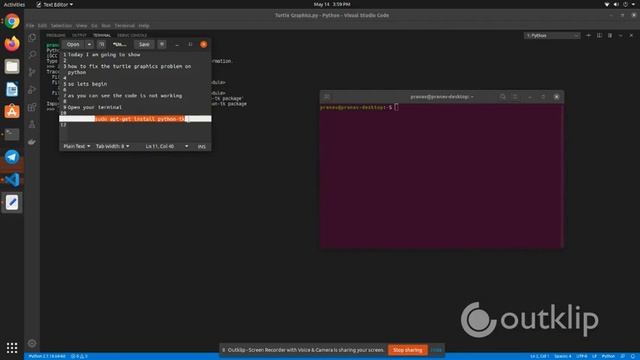 How to fix turtle graphics problem | Python | смотреть онлайн