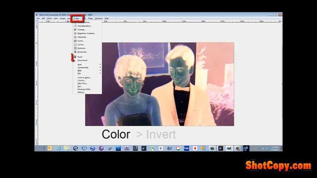 How to convert color negatives with GIMP смотреть онлайн