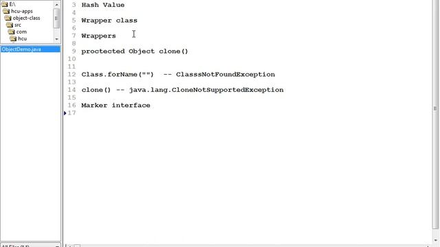 Object Class Hash Code and Clone on 05 09 2012 смотреть онлайн
