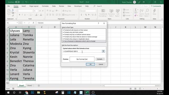 How to find duplicate cells or triplicate cells in Excel using Conditional Formatting смотреть онлайн