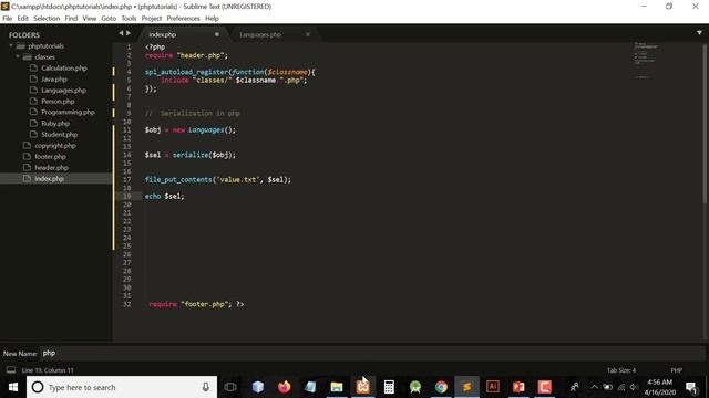Object Oriented Programming in PHP [PART-27]: Object Serialization in PHP смотреть онлайн