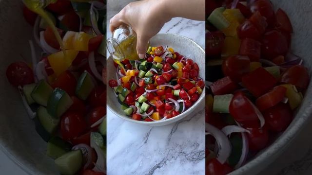 Вкуснейший греческий салат за 5 минут!
