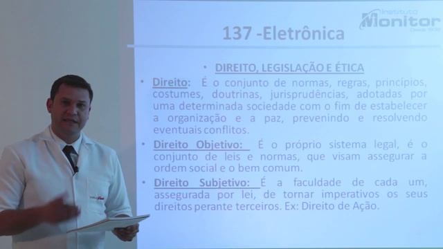 Aula de Eletrônica: Direito, Legislação e Ética - Instituto Monitor смотреть онлайн