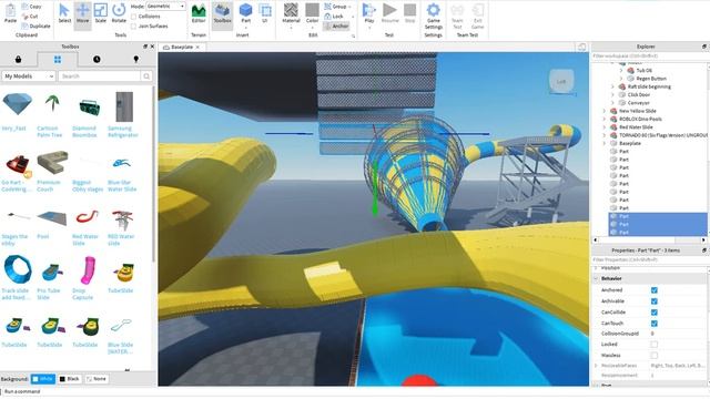 How to Build a Water Slide in Roblox Studio смотреть онлайн