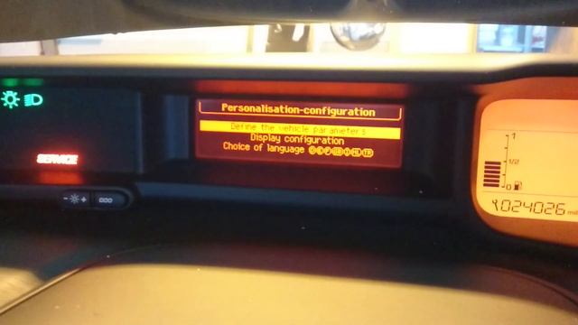 Citroen C3 Picasso Tyre Pressure Reset (under Inflation Initialisation)