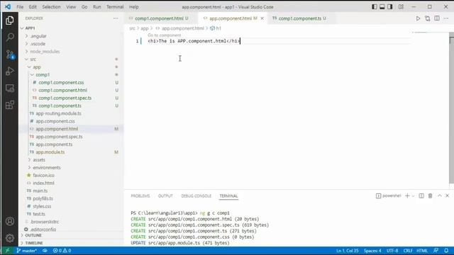 Part 2: How to create a Angular 13 Component using NG GENERATE COMPONENT with OPTIONS. смотреть онлайн