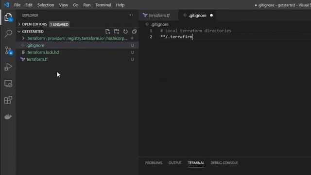 HOW TO CREATE TERRAFORM GIT IGNORE смотреть онлайн