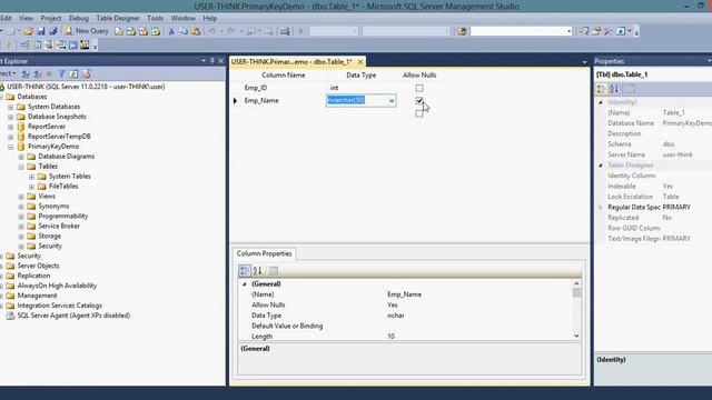 Create primary key in microsoft sql server смотреть онлайн