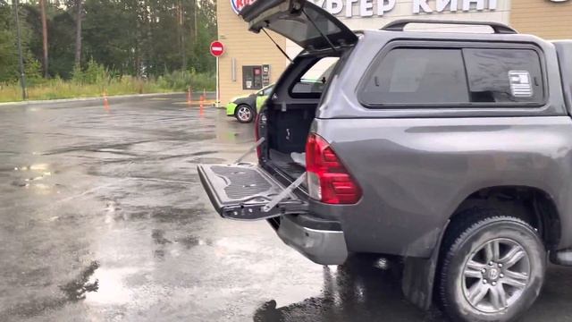 Кунг Aeroklas Gen A серый цвет 1G3 Toyota Hilux Revo’2021, установка с вкладышем Maxliner Екб-Челяб смотреть онлайн