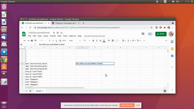 How to visualize Telegram messages (number of messages by hours) смотреть онлайн