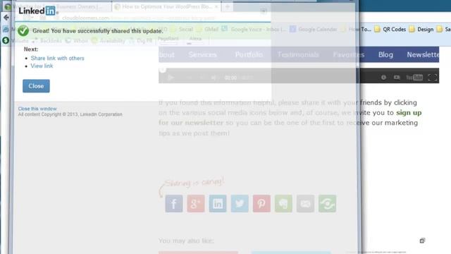 How to Share a Blog Post Using Shareaholic Share Buttons | (*Web Designer Sarasota*) смотреть онлайн