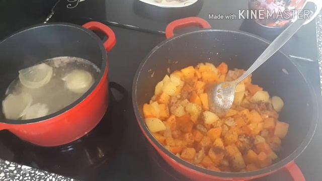 Вкуснейший ТЫКВЕННЫЙ суп-пюре !! Наш ОБЕД 03.08.2018