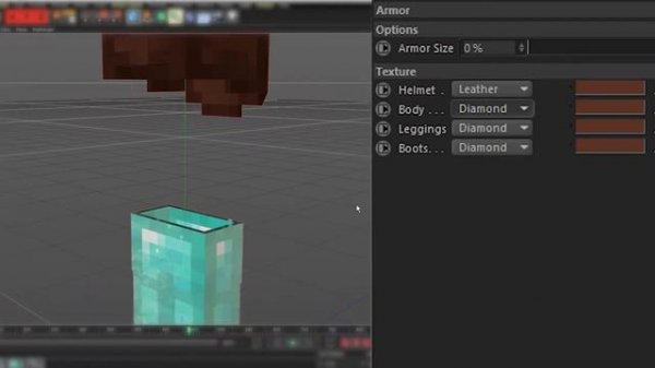 [FREE "Cube Game" C4D RIG] Minecraft Anishwij Armor & Items 1.16 Update