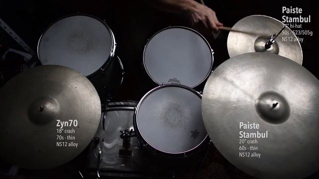 Vintage nickel silver cymbals (NS12) (Ajax, Paiste Stambul, Zyn70) смотреть онлайн