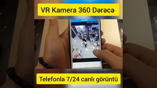 VR Wifi Kamera 360°. Telefonla Istənilən Yerdən Canlı Izləmə Imkanı