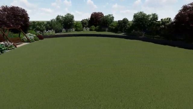 Ландшафтный дизайн участка 15 соток. 1 вариант. смотреть онлайн