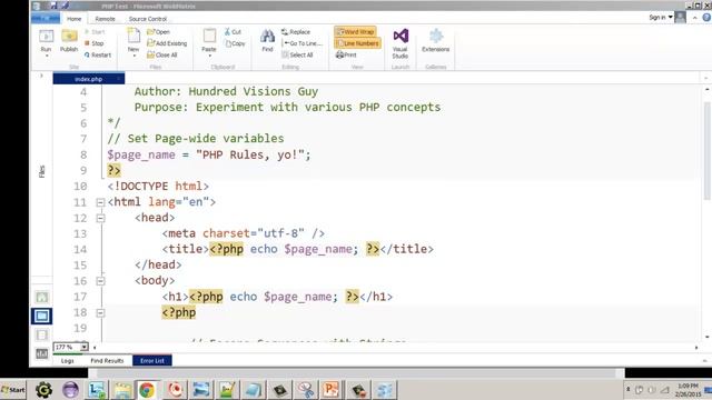 Intro to PHP Variables смотреть онлайн