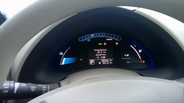 Ниссан Лиф, 30 квт, тест на дальность. смотреть онлайн