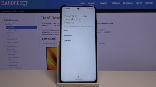 How to Reset Network Settings in POCO X3 – Restore Network Configuration смотреть онлайн