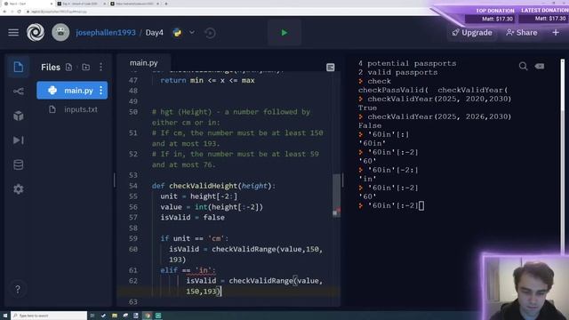 Advent Of Code 2020 - Day 4 смотреть онлайн
