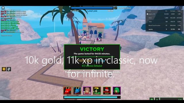 ROBLOX Ultimate Tower Defense How I farm gold and xp смотреть онлайн