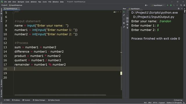 Python Tutorial #2 | INPUT OUTPUT | PRINT | CASTING | ARITHMETIC | Tagalog | English |Filipino |202 смотреть онлайн