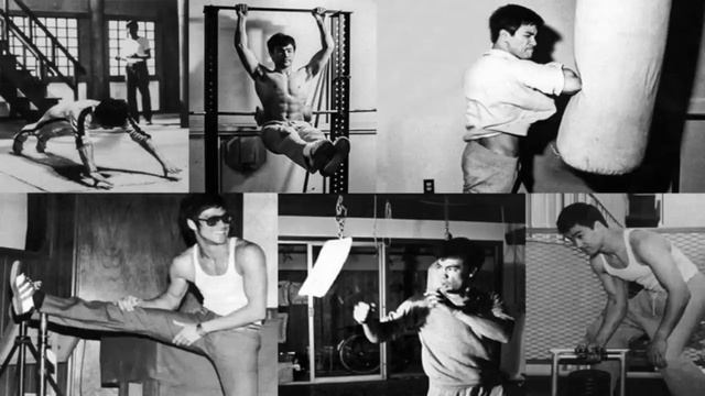 Bruce Lee y su método de entrenamiento (la rutina de un fitness del kung fu) смотреть онлайн