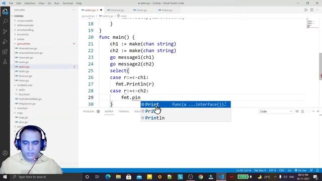 Golang Tutorials -28- Golang Select Case for Channel | Golang Channel Select Case | Dr Vipin Classe смотреть онлайн