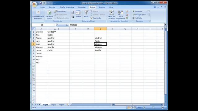 Curso excel 2007: validacion de datos tipo lista смотреть онлайн