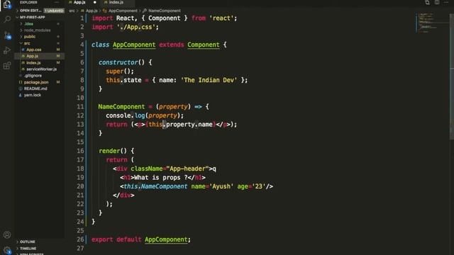 What is Props? | Props in React | Passing data as props explained in Hindi | The Indian Dev смотреть онлайн