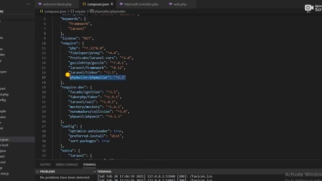 Send an Email with attachment from Laravel 8 using PHPmailer Library | 2021 | Hindi Explanation смотреть онлайн