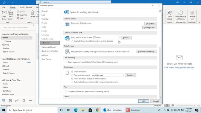 How to Open a Specific Folder when you Start Outlook - Office 365 смотреть онлайн