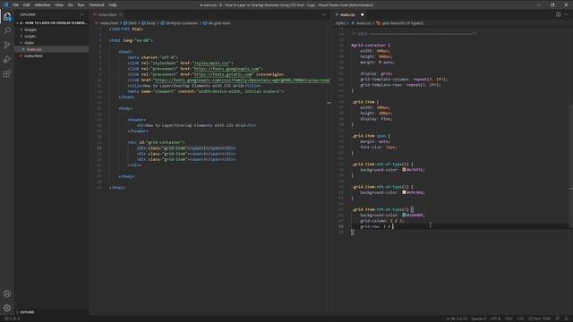 How to Layer or Overlap Elements with CSS Grid смотреть онлайн
