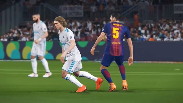 PES 2018 REA MADRID CF vs FC BARCELONA Gameplay PC Football Full Match HD смотреть онлайн