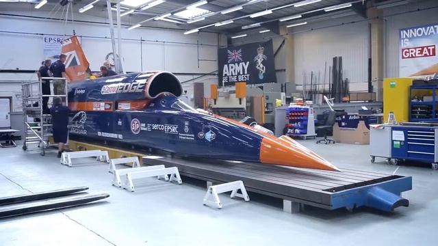 Сверхзвуковой Bloodhound SSC самый быстрый автомобиль в мире смотреть онлайн